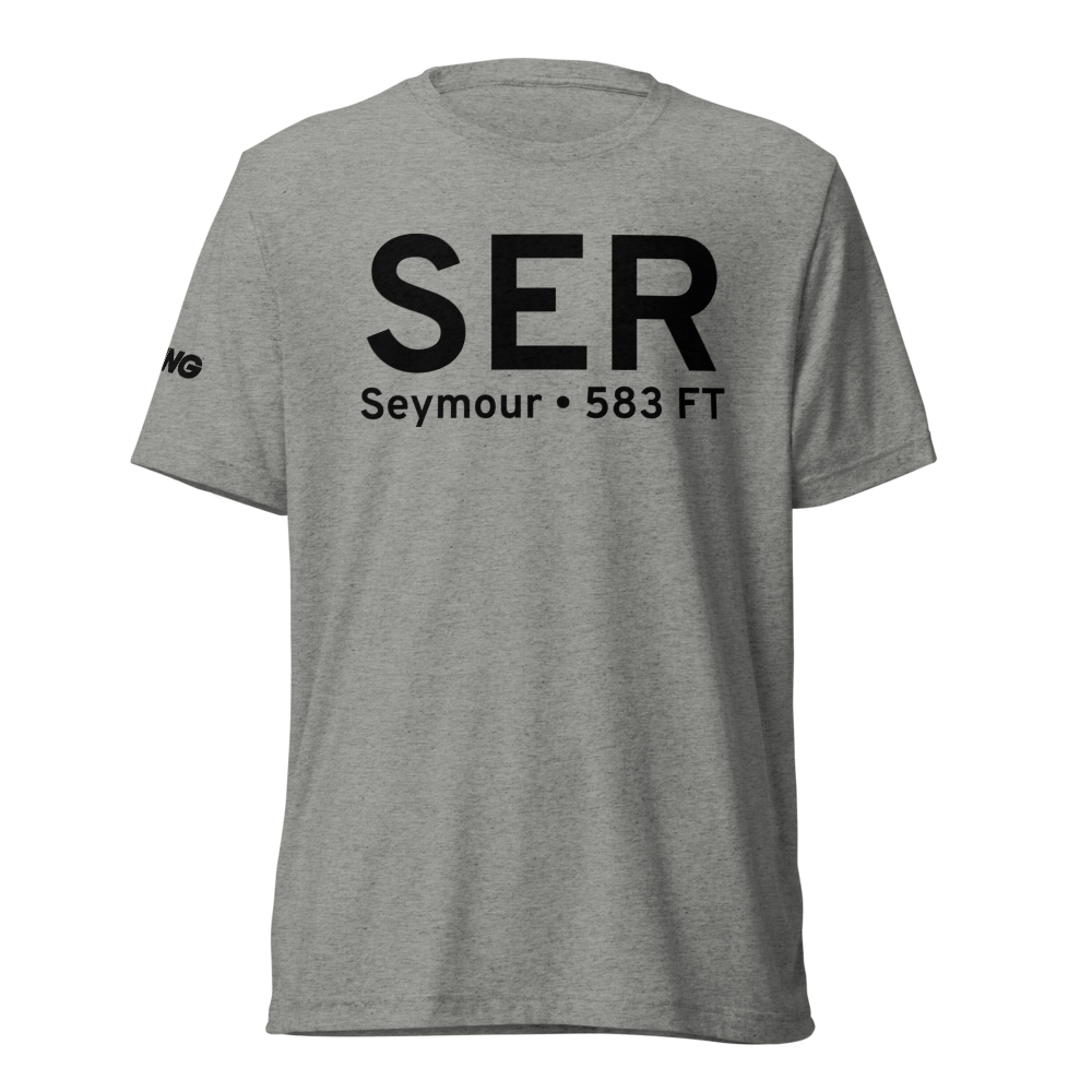 Seymour (KSER) Airport Tri-blend T-Shirt 