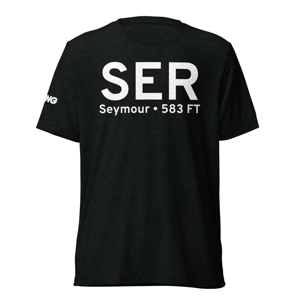 Seymour (KSER) Airport Tri-blend T-Shirt 