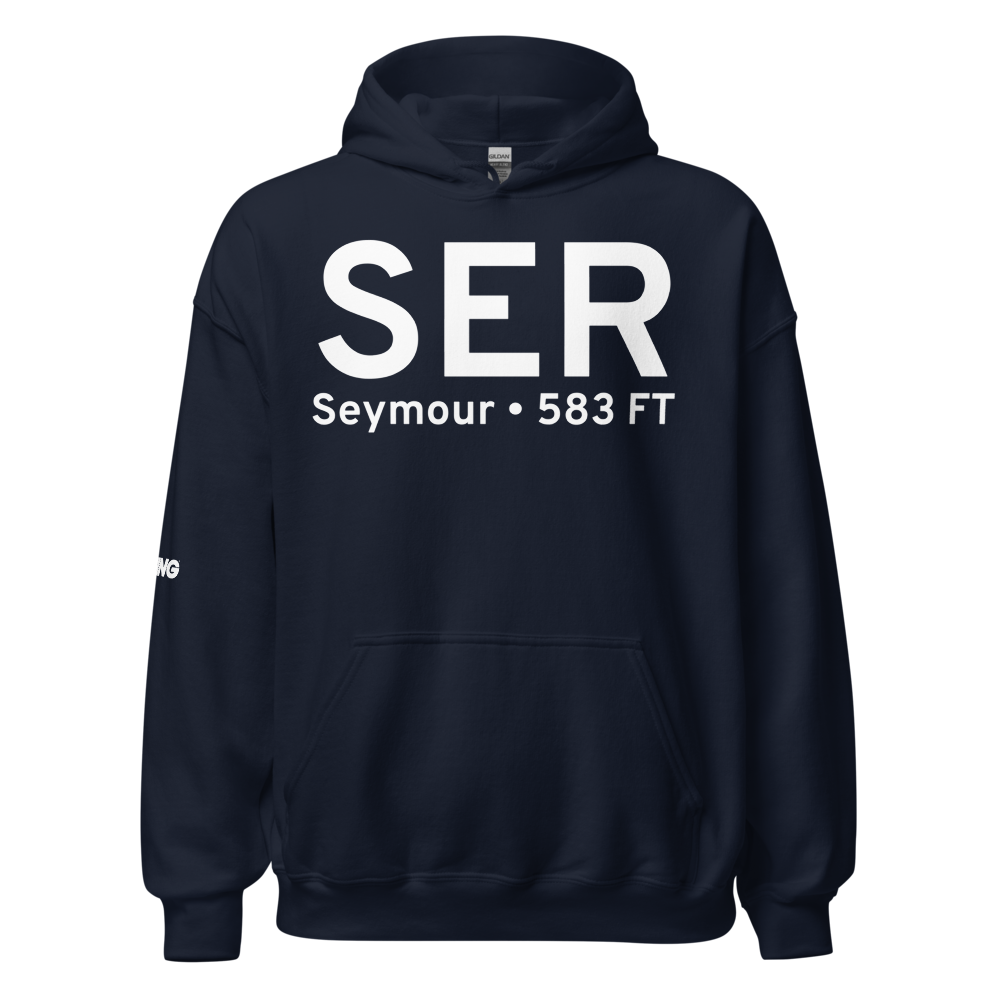 Seymour (KSER) Airport Hoodie Sweatshirt 