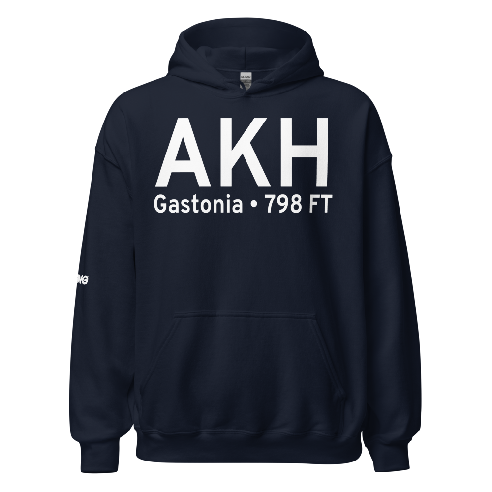 Gastonia (KAKH) Airport Hoodie Sweatshirt 