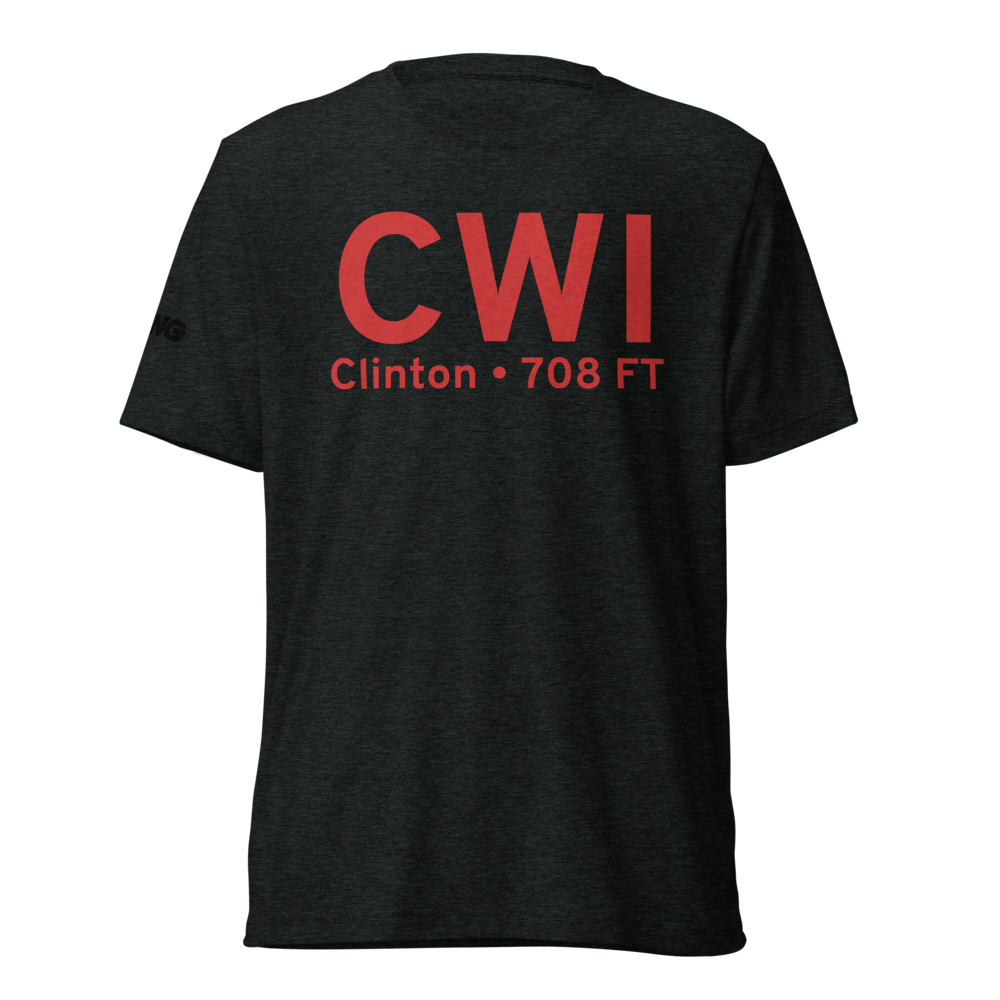Clinton (KCWI) Airport Tri-blend T-Shirt 