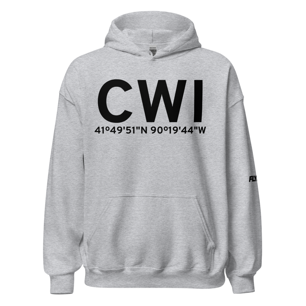 Clinton (KCWI) Airport Hoodie Sweatshirt 