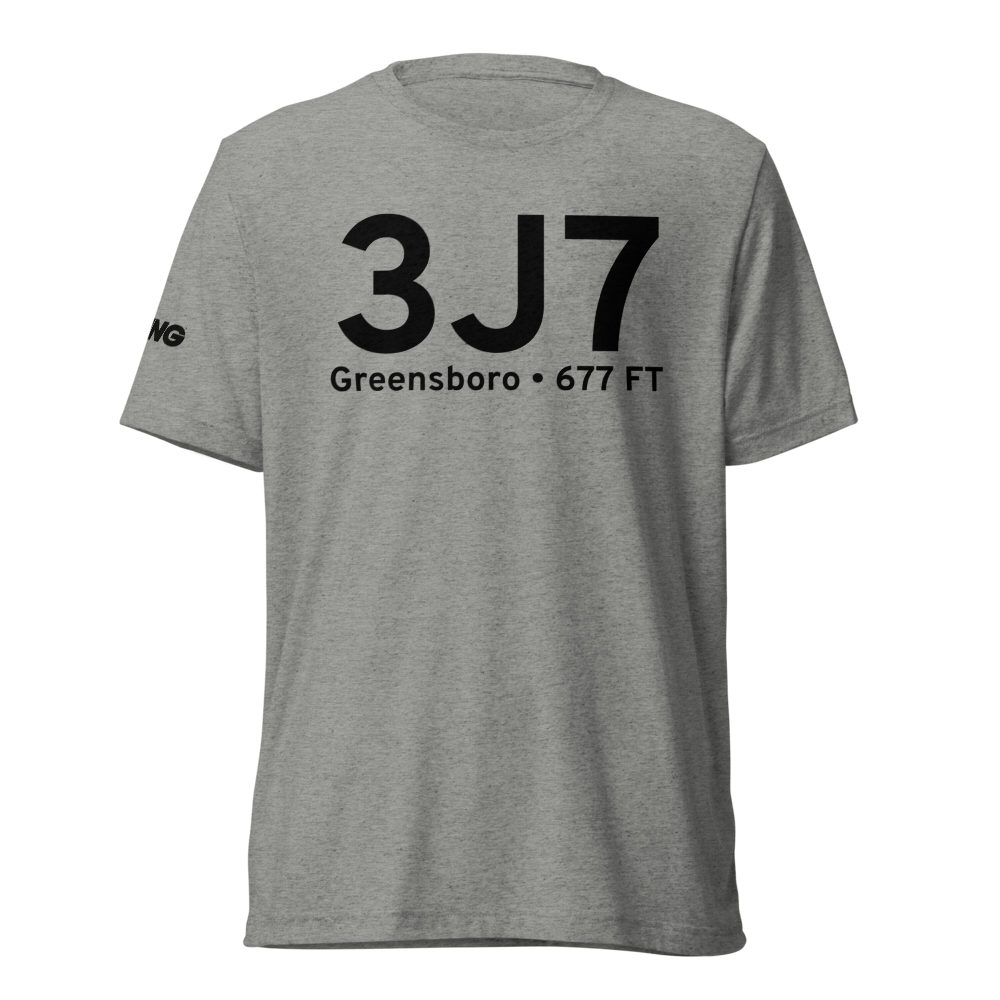 Greensboro (K3J7) Airport Tri-blend T-Shirt 