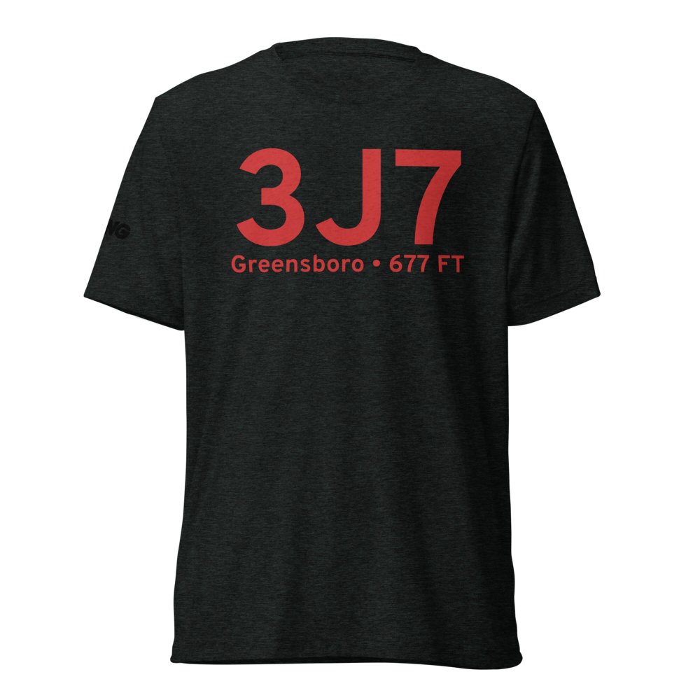 Greensboro (K3J7) Airport Tri-blend T-Shirt 