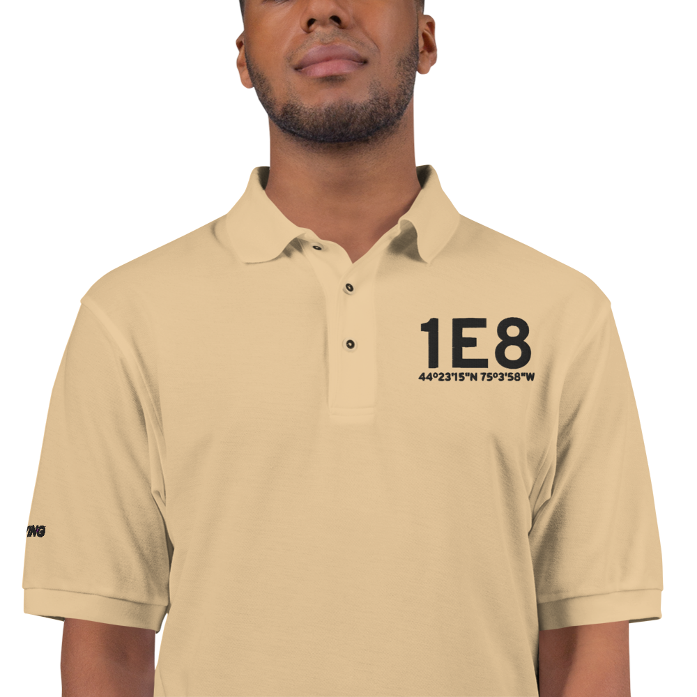 Degrasse (1E8) Airport Port Authority Embroidered Polo Shirt 