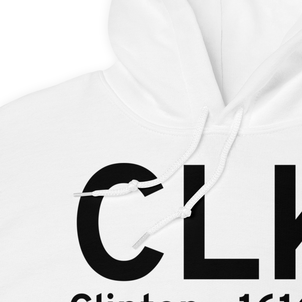 Clinton (KCLK) Airport Hoodie Sweatshirt 