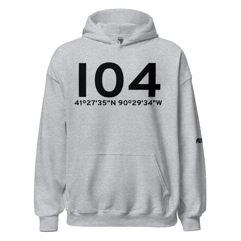 Moline (I04) Airport Hoodie Sweatshirt 