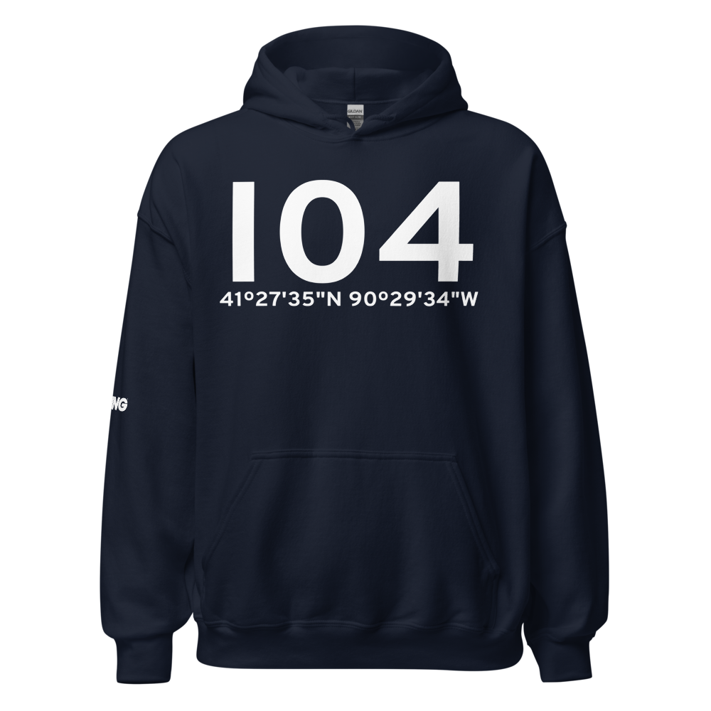 Moline (I04) Airport Hoodie Sweatshirt 