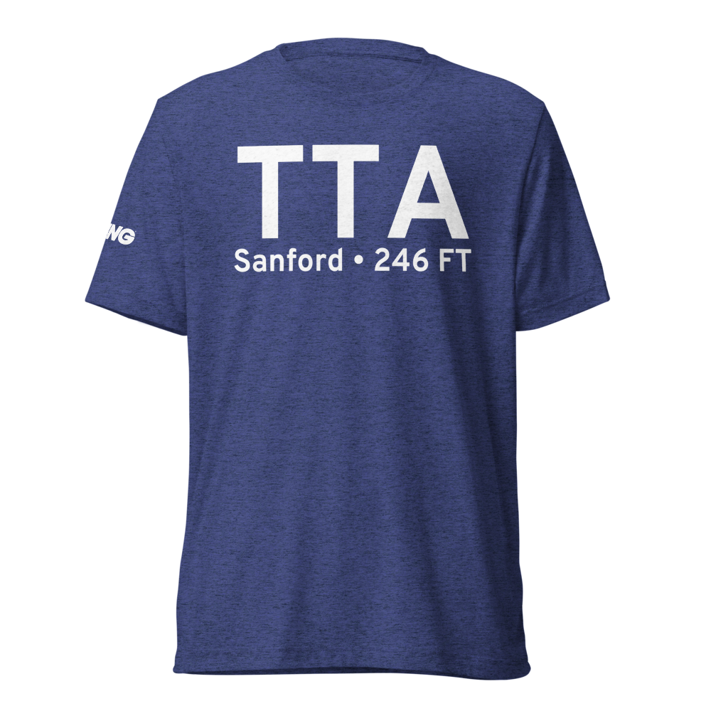 Sanford (KTTA) Airport Tri-blend T-Shirt 