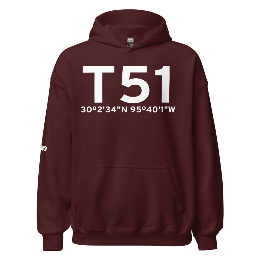 Houston (KT51) Airport Hoodie Sweatshirt 