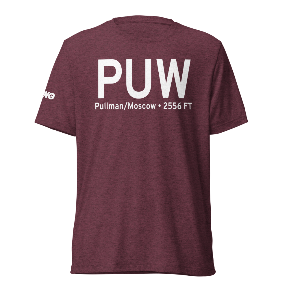 Pullman/Moscow (KPUW) Airport Tri-blend T-Shirt 