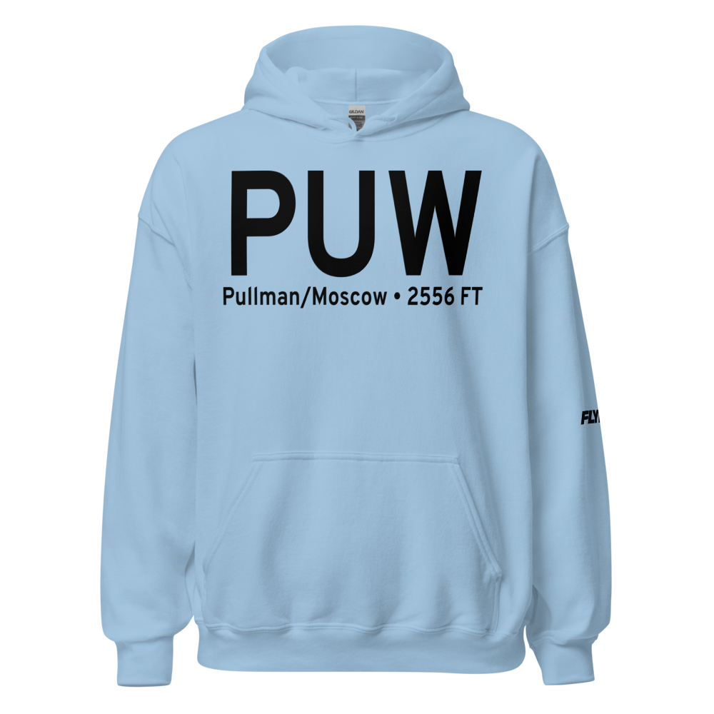 Pullman/Moscow (KPUW) Airport Hoodie Sweatshirt 