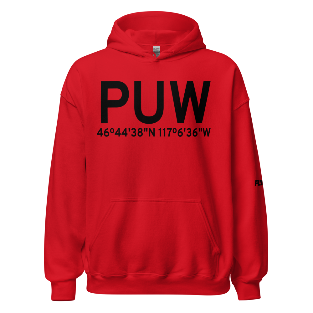 Pullman/Moscow (KPUW) Airport Hoodie Sweatshirt 