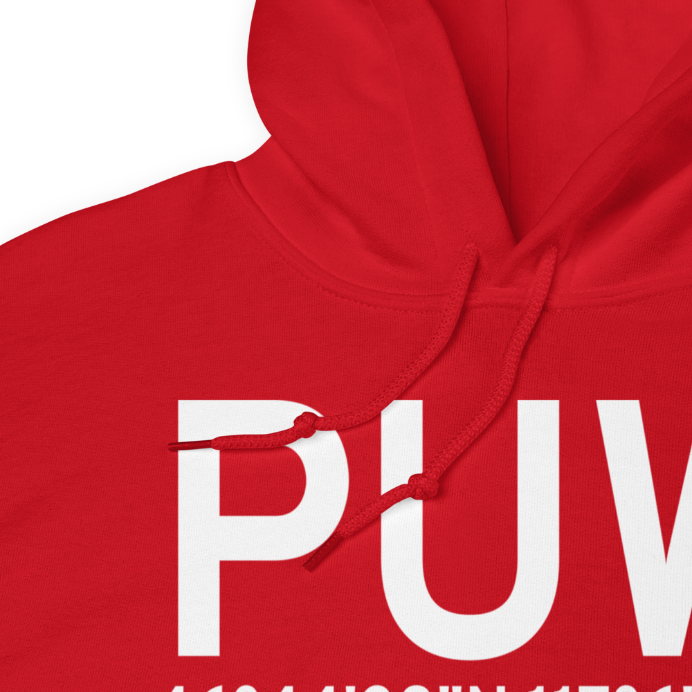 Pullman/Moscow (KPUW) Airport Hoodie Sweatshirt 