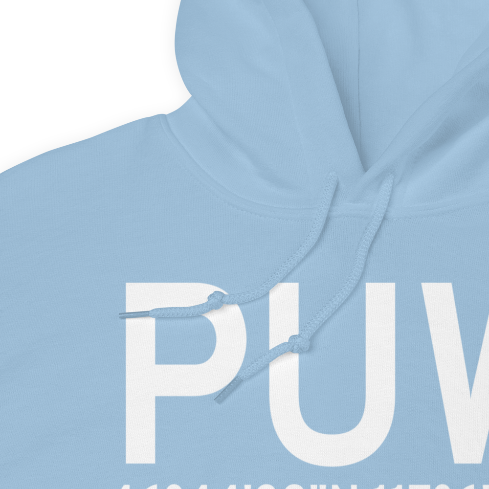 Pullman/Moscow (KPUW) Airport Hoodie Sweatshirt 
