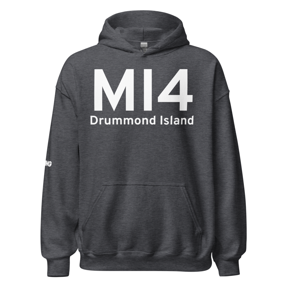 Drummond Island (US-1231) Airport Hoodie Sweatshirt 