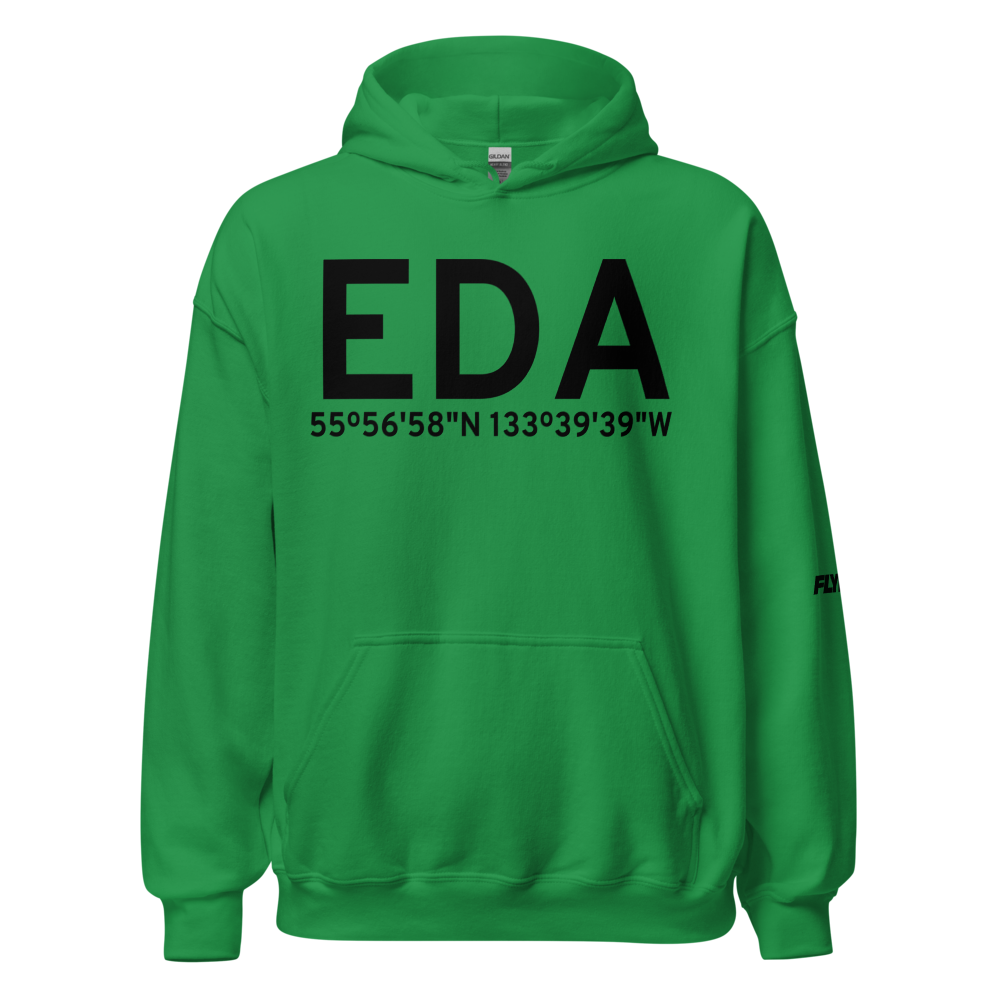 Edna Bay (EDA) Airport Hoodie Sweatshirt 
