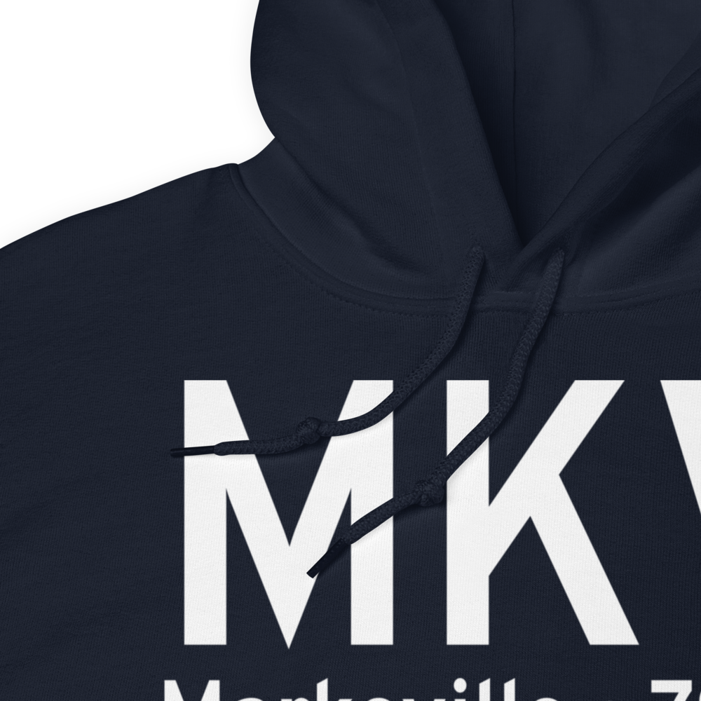 Marksville (KMKV) Airport Hoodie Sweatshirt 