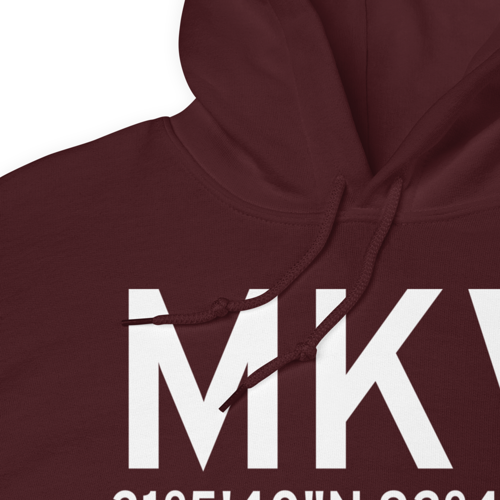 Marksville (KMKV) Airport Hoodie Sweatshirt 