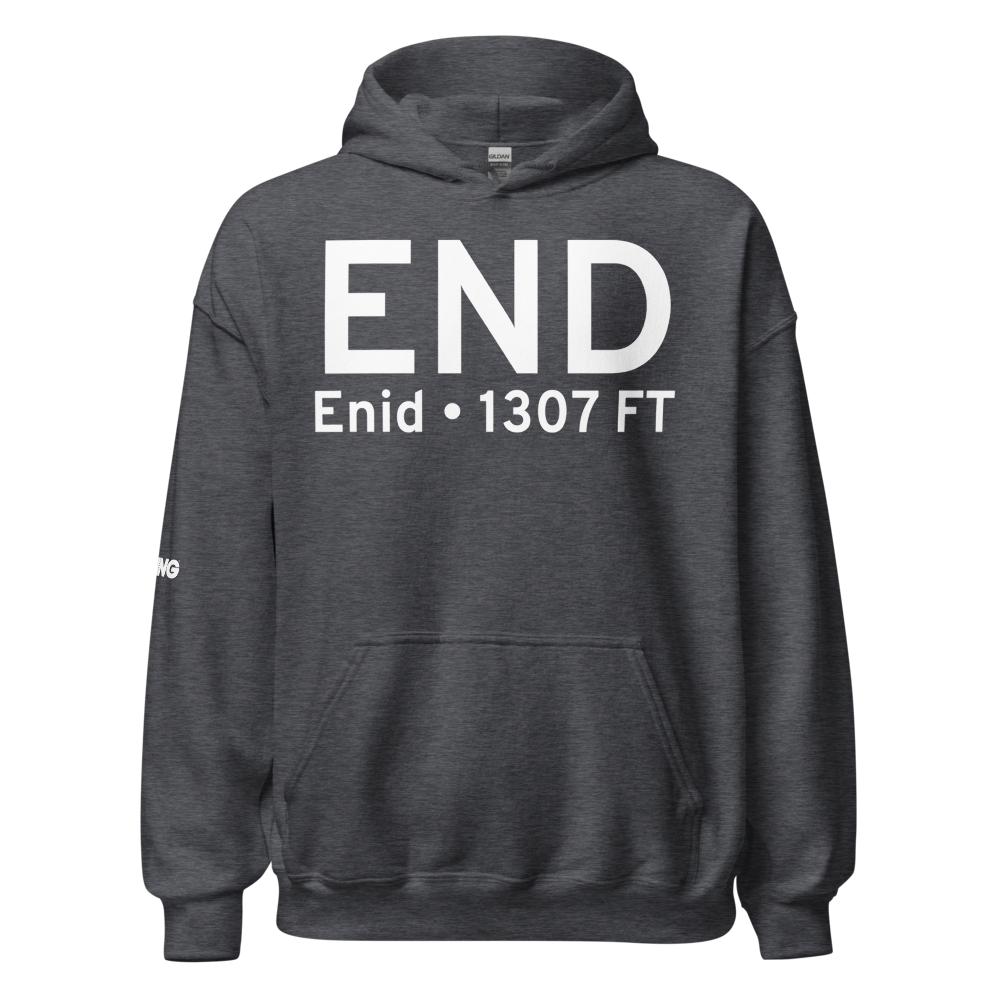 Enid (KEND) Airport Hoodie Sweatshirt 