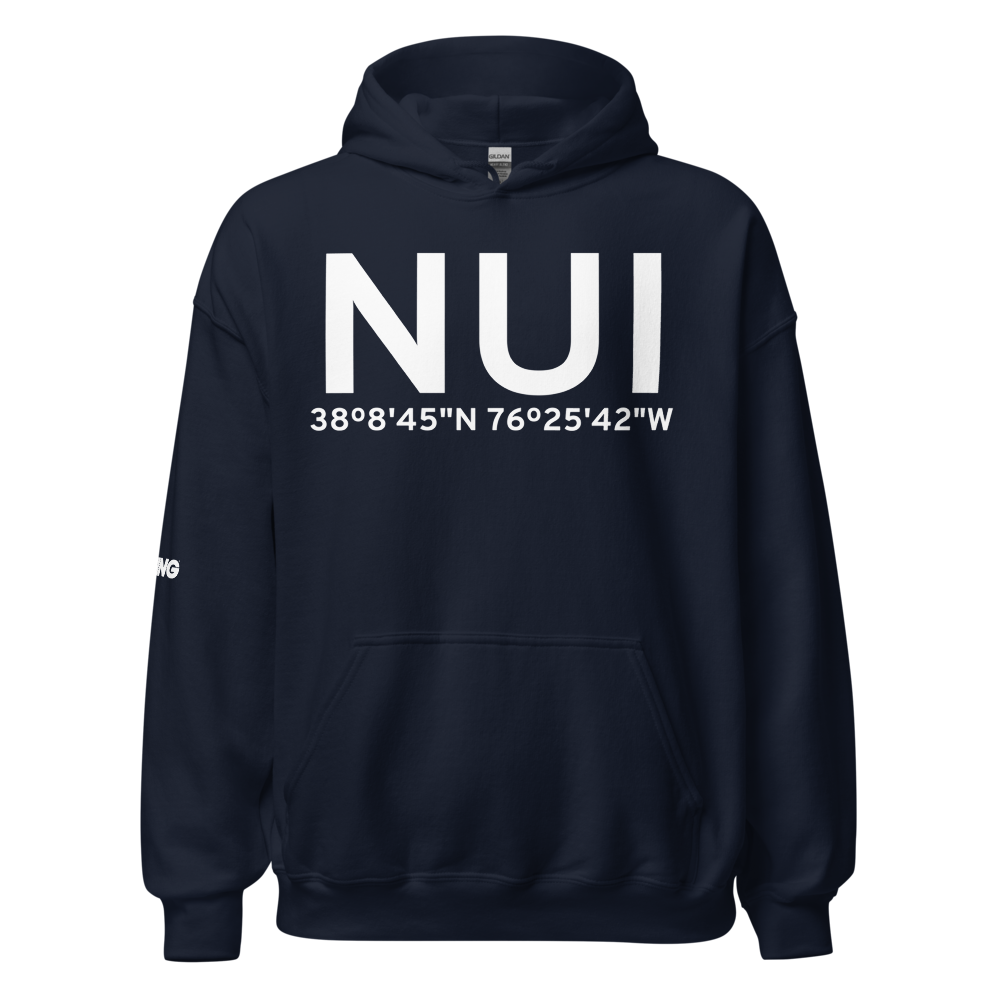 St Inigoes (KNUI) Airport Hoodie Sweatshirt 