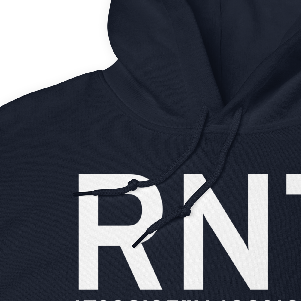 Renton (KRNT) Airport Hoodie Sweatshirt 