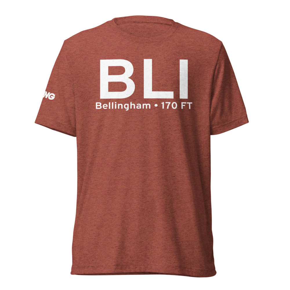 Bellingham (KBLI) Airport Tri-blend T-Shirt 