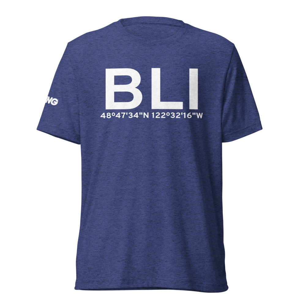 Bellingham (KBLI) Airport Tri-blend T-Shirt 