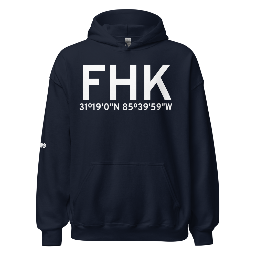 Fort Rucker/Ozark (FHK) Airport Hoodie Sweatshirt 