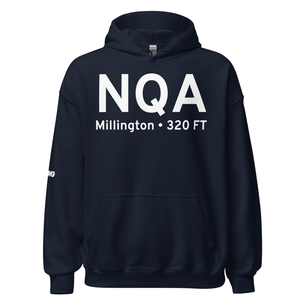 Millington (KNQA) Airport Hoodie Sweatshirt 