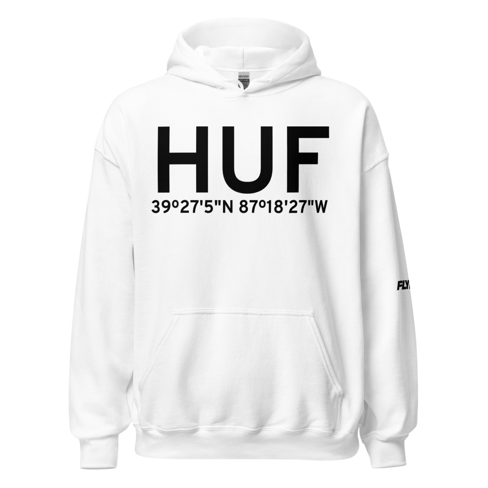 Terre Haute (KHUF) Airport Hoodie Sweatshirt 