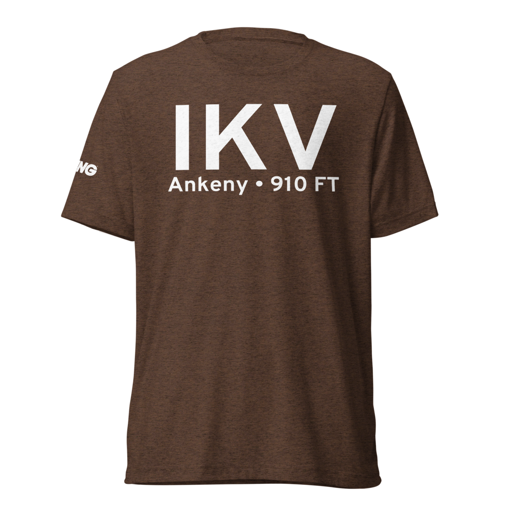 Ankeny (KIKV) Airport Tri-blend T-Shirt 