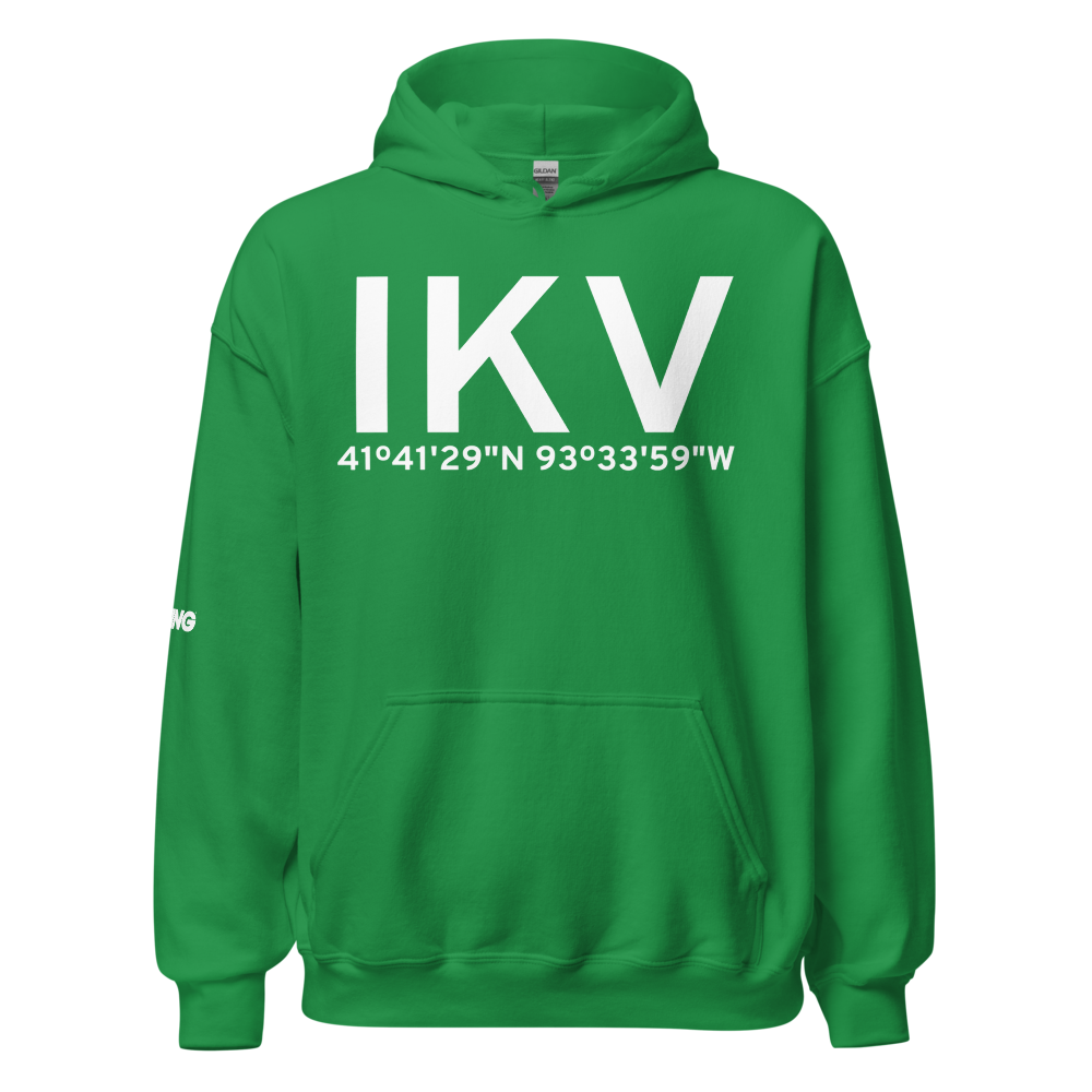 Ankeny (KIKV) Airport Hoodie Sweatshirt 