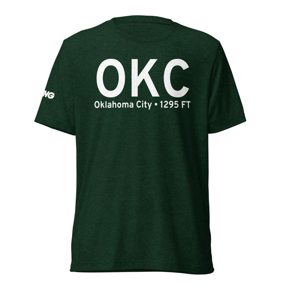 Oklahoma City (KOKC) Airport Tri-blend T-Shirt 
