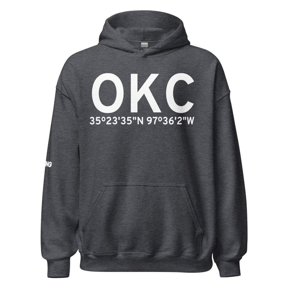Oklahoma City (KOKC) Airport Hoodie Sweatshirt 