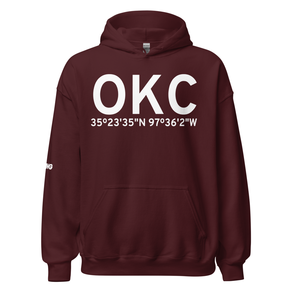 Oklahoma City (KOKC) Airport Hoodie Sweatshirt 