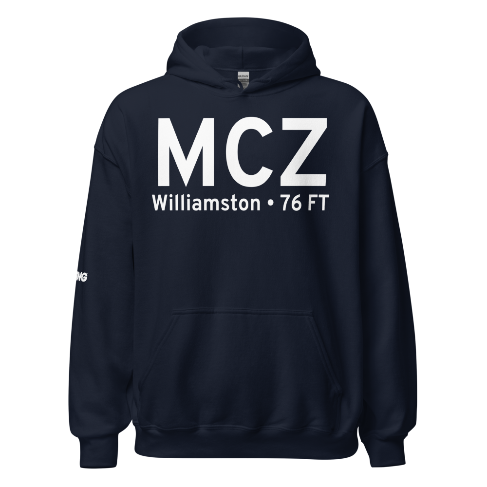 Williamston (KMCZ) Airport Hoodie Sweatshirt 