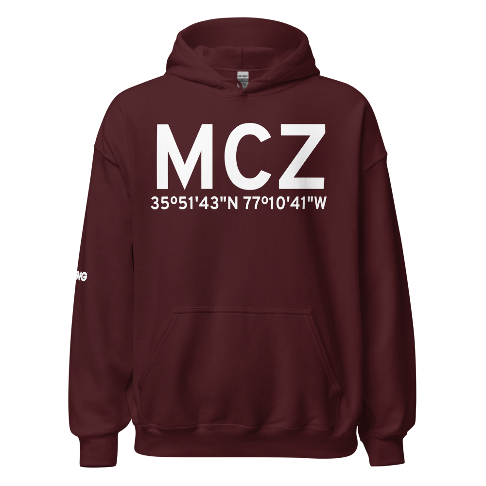 Williamston (KMCZ) Airport Hoodie Sweatshirt 
