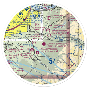 Country Squire Airpark (S48) VFR Sectional Sticker (30 mile)