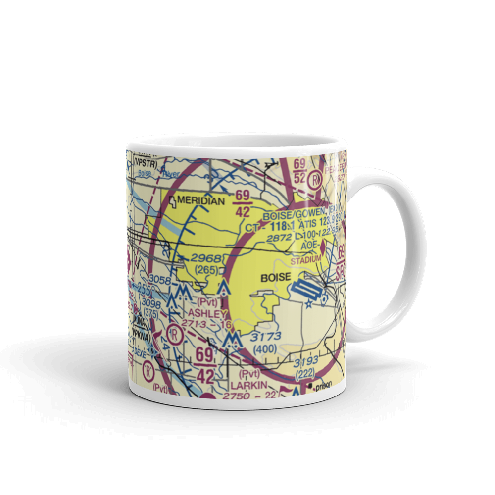 Nampa Municipal Airport (MAN) VFR Sectional  Mug 