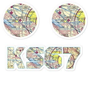 Nampa Municipal Airport (MAN) VFR Sectional Sticker Pack