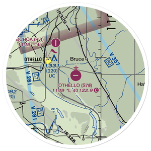 Othello Municipal Airport (S70) VFR Sectional Sticker (20 mile)