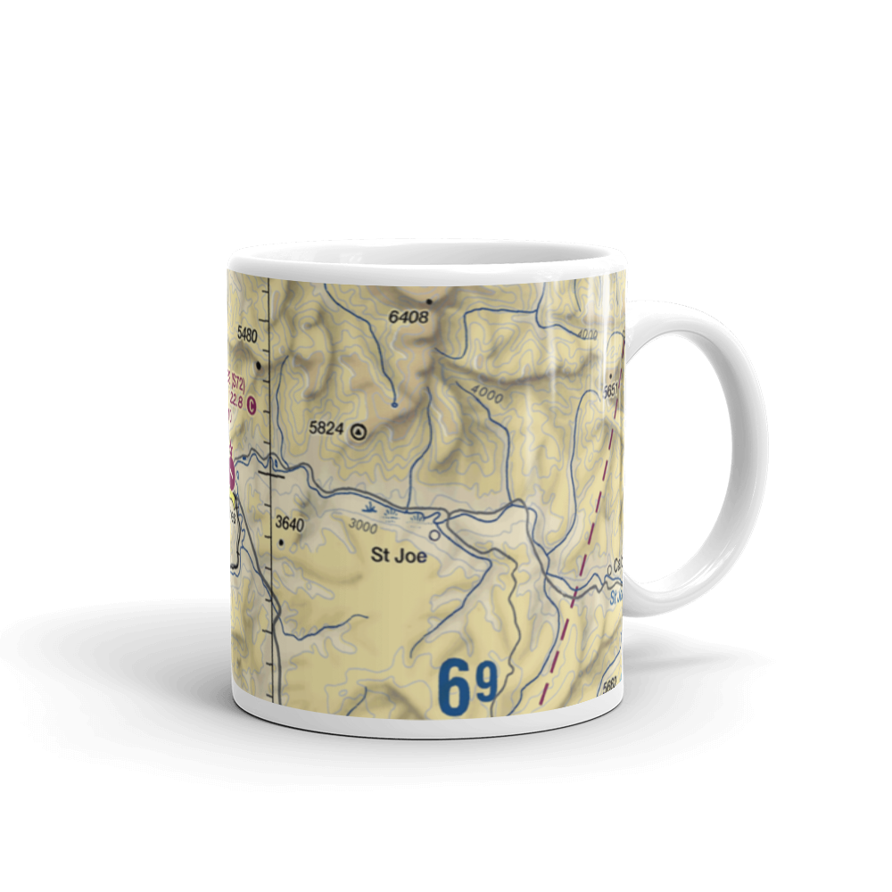 St Maries Municipal Airport (S72) VFR Sectional  Mug 