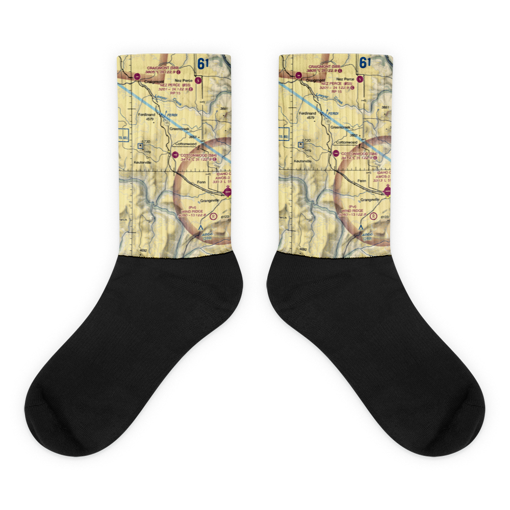 Cottonwood Municipal Airport (S84) VFR Sectional Socks 