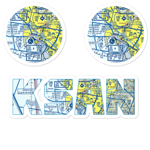 San Diego International Airport (SAN) VFR Sectional Sticker Pack