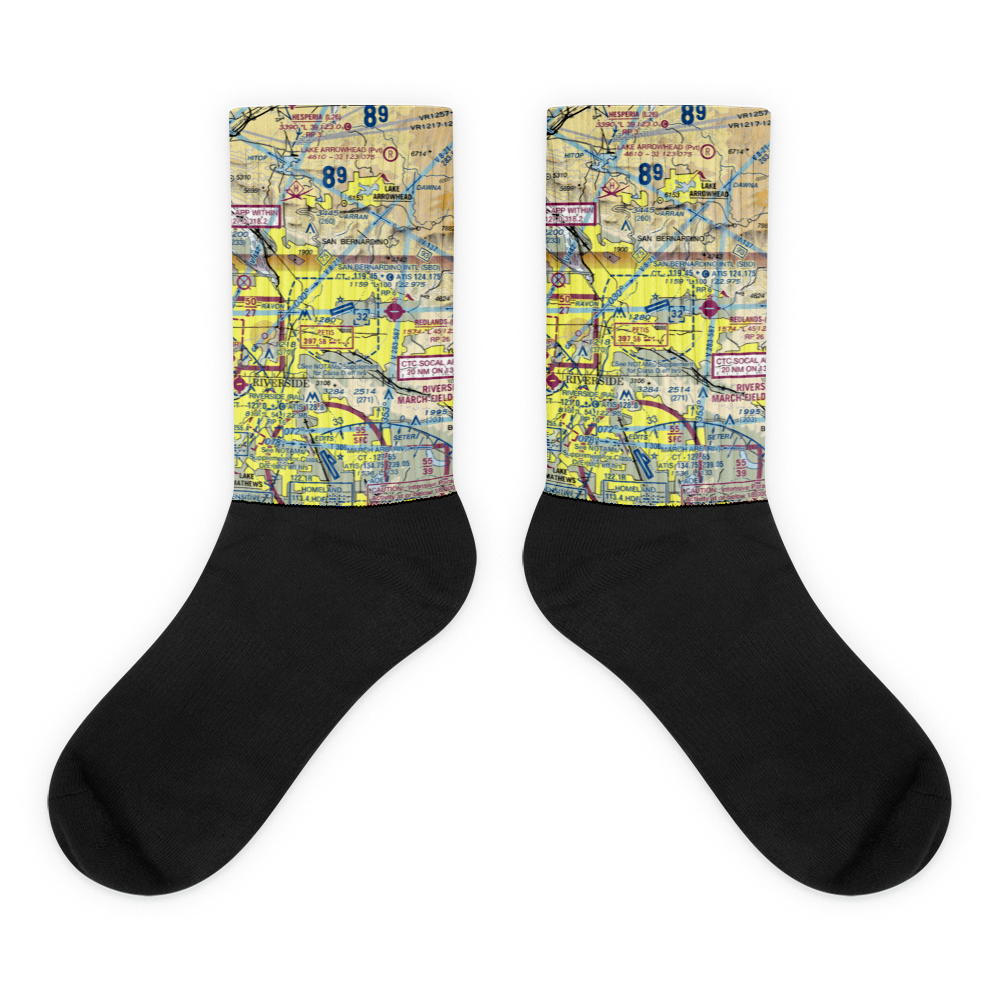 San Bernardino International Airport (SBD) VFR Sectional Socks 
