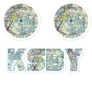 Salisbury Ocean City Wicomico Regional Airport (SBY) VFR Sectional Sticker Pack