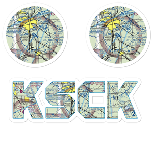 Stockton Metropolitan Airport (SCK) VFR Sectional Sticker Pack