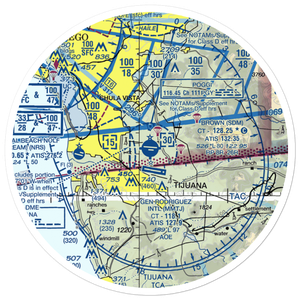 Brown Field Municipal Airport (SDM) VFR Sectional Sticker (30 mile)
