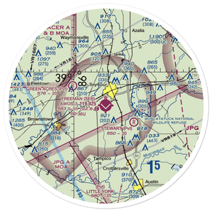 Freeman Municipal Airport (SER) VFR Sectional Sticker (30 mile)